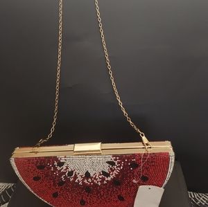 Watermelon bling crossbody pocketbook
